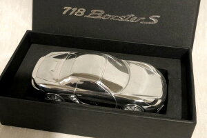 |VF 1/43 |VF 718 {NX^[ S A~jE y[p[EFCgGenuine FACTORY Porsche 718 Boxster S Aluminum Chrome model scale 1:43 Paperweight