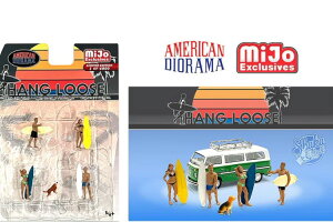 AJWI} 1/64 tBMAZbg - nO[X American Diorama 1:64 Figures Set - Hang Loose - MIJO Exclusives