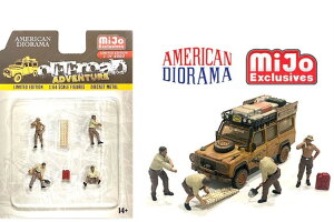 AJWI} 1/64 tBMAZbg -It[hAhx`[ American Diorama 1:64 Figures Set -Off Road Adventure