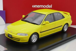 f 1/18 z_ VrbNtFI EG9 GTEBO 1992N CG[Onemodel 1:18 Honda Civic Ferio EG9 GT Wing Year 1992 " Yellow "