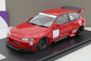 f 1/18 z_ VrbN EG6 1995 N Pbgoj[ bh / pf fUC Onemodel 1:18 Honda Civic EG6 Year 1995 " Rocket Bunny - Red / Pandem Design