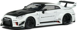 \h 1/43 Y GT-R (R35) oeB[EH[N {fBLbg zCg/ubNSolido 1:43 Nissan GT-R (R35) Liberty Walk Body Kit white / black
