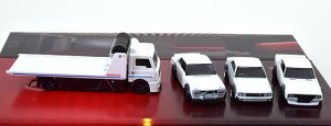 zbgEB[ v~A 1:64 Y XJCCZbg 2000GT-R LBWK-C210-HT 2000GT-X zCgt[gXg[ggbNHot Wheels Premium 1:64 Nissan Skyline Set 2000GT-R LBWK-C210-HT 2000GT-X and white Fleet Street