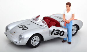 KK-Scale 1/12 |VF 550A XpC_[ #130 g oX^[h 1956 WF[X fB[ fJ[ tBMAȂKK-Scale 1:12 Porsche 550A Spyder No 130 Little Bastard 1956 James Dean modelcar without figurine