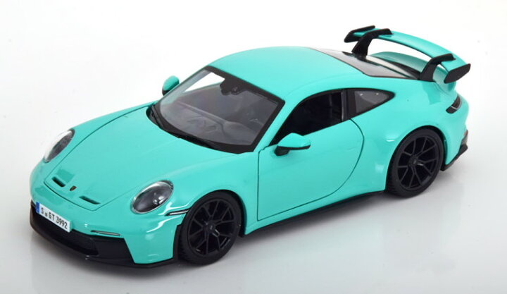 楽天市場】ブラーゴ 1:24 ポルシェ 911 (992) GT3 ミントグリーン 開閉 