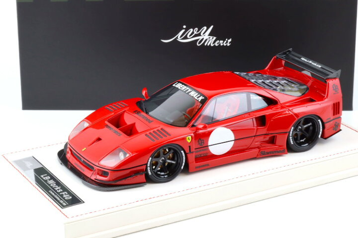 楽天市場】IVY Model Merit 1/18 フェラーリ F40 LB ワークス LBWK  