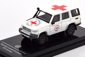 Para64 1/64 g^ hN[U[ 76 ԏ\ 2014 zCg/bhPara64 1:64 Toyota Land Cruiser 76 Red Cross 2014 white red