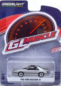 O[Cg RNeBu 1/64 tH[h }X^O GT 1982 Vo[Greenlight Collectibles 1:64 Ford Mustang GT 1982 silver in blister