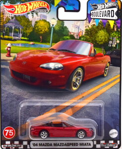 zbgEB[ v~A 1/64 }c_ MX5 ~A[^ [hX^[ 2004 bh^bNHot Wheels Premium 1:64 Mazda MX5 Miata Roadster 2004 redmetallic
