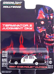 O[Cg RNeBu 1/64 V{[ JvX |X ^[~l[^[ 2 1987Greenlight Collectibles 1:64 Chevrolet Caprice Police Terminator 2 1987 in blister