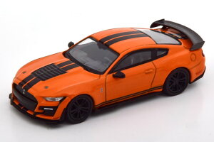 MINI GT 1/64 �t�H�[�h �}�X�^���O �V�F���r�[ GT500 �I�����W/�u���b�NMINI GT 1:64 Ford Mustang Shelby GT500 orange black
