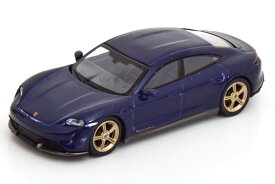 MINI GT 1/64 ポルシェ タイカン ターボ S ダークブルーメタリックMINI GT 1:64 Porsche Taycan Turbo S darkblue-metallic