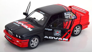 �\���h 1/18 BMW M3 E30 �A�h�o�� �h���t�g �`�[�� 1990 �u���b�N/���b�h �J��Solido 1:18 BMW M3 E30 Advan Drift Team 1990 black red