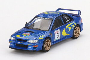MINI GT 1/64 Xo CvbT WRC97 1997 [ET 1997 D #3MINI GT 1:64 SUBARU IMPREZA WRC97 1997 RALLY SANREMO WINNER #3