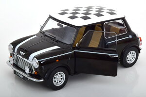 KK-Scale 1/12 ~jN[p[ RHD ubN/zCg `FbJ[tbO JKK-Scale 1:12 Mini Cooper RHD black white Chequered Flag