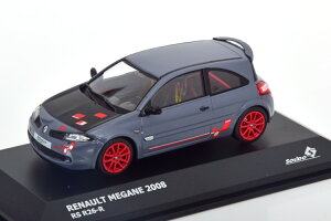 �\���h 1/43 ���m�[ ���K�[�k RS R26-R 2008 �O���[/���b�h/�t���b�g�u���b�NSolido 1:43 Renault Megane RS R26-R 2008 grey red flatblack