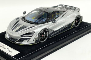 [^[wbNX 1/18 }N[ 720S }\[ 2019 Vo[J[{ 99MOTORHELIX 1:18 McLAREN - 720S MANSORY 2019 SILVER CARBON Limited 99 pcs
