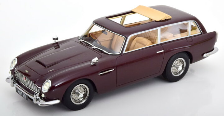Cult Scale Models 1:18 - 1 - Voiture De Sport Miniature - Aston Martin Db5 Shooting Brake By Harold Radford 1964 Gris Metallise