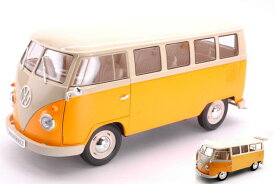 ウィリー 1/18 フォルクスワーゲン T1 バス ウィンドウ バン 1962 イエロー/ ホワイトWELLY 1:18 Volkswagen T1 Bus Window Van year 1962 yellow / white