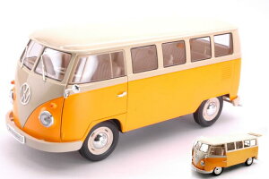 �E�B���[ 1/18 �t�H���N�X���[�Q�� T1 �o�X �E�B���h�E �o�� 1962 �C�G���[/ �z���C�gWELLY 1:18 Volkswagen T1 Bus Window Van year 1962 yellow / white