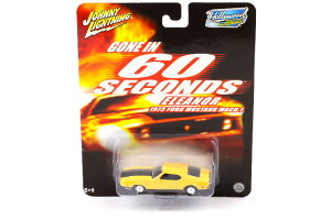 Johnny Lightning 1/64 tH[h }X^O }bn 1 CG[ 1973 60ZJY Johnny Lightning 1:64 Ford Mustang Mach 1 yellow 1973 GONE IN 60 SECONDS
