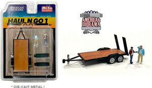 �A�����J���W�I���} 1/64 �A�N�Z�T���[ �t�B�M���A2�t�� �g���[���[�Z�b�gAmerican Diorama 1:64 ACCESSORIES - SET TRAILER WITH 2X FIGURES