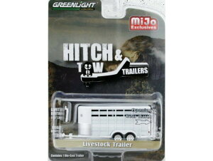 O[Cg RNeBu 1/64 g[[ ƒ{g[[ zCgGreenlight Collectibles 1:64 LIVESTOCK TRAILER - TRASPORTO ANIMALI BESTIAME WHITE