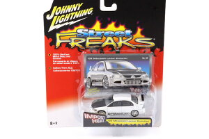 Johnny Lightning 1/64 �O�H �����T�[�G�{�����[�V���� �z���C�g 2003 Street Freaks Import Heat Johnny Lightning 1:64 Street Freaks Import Heat 2003 Mitsubishi Lancer Evolution white