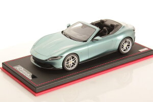 MR-MODELS 1/18 �t�F���[�� ���[�} �X�p�C�_�[ �I�[�v�� 2020 CON VETRINA �V���[�P�[�X�t�� CELESTE TREVI ���C�g�u���[���b�g 59����� MR-MODELS 1:18 FERRARI ROMA SPIDER OPEN 2020 CON VETRINA WITH SHOWCASE LIMITED 59 ITEMS CE
