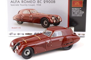CMC 1/18 At@I 8C 2900B Speciale c[O N[y 1938 ALFA ROMEO - 8C 2900B SPECIALE TOURING COUPE 1938 BORDEAUX