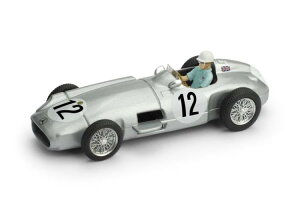 Brumm 1/43 ZfXExc - F1 W196 #12 D CMXGP 1955 STIRLING MOSSBrumm 1:43 MERCEDES BENZ - F1 W196 N 12 WINNER BRITISH GP 1955 STIRLING MOSS