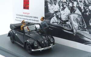 If 1/43 tHNX[Q r[g }W[m JuI I[v qg[ |VFtBMAt 1936RIO-MODELS 1:43 VOLKSWAGEN Beetle Maggiolino Cabriolet OPEN WITH HITLER AND PORSCHE FIGURES 193