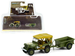 O[Cg RNeBu 1/64 W[v EBX MB 1/4gݕg[[t 1943 ~^[O[Greenlight Collectibles 1:64 JEEP WILLYS MB WITH 1/4 TON CARGO TRAILER 1943 MILITARY GREEN
