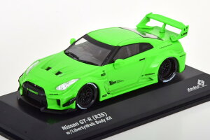 \h 1/43 Y GT-R (R35) oeB[EH[N {fBLbg CgO[Solido 1:43 Nissan GT-R (R35) Liberty Walk Body Kit lightgreen