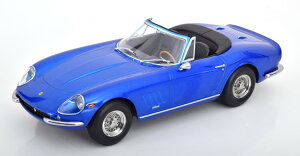 KK-SCALE 1/18 tF[ 275 GTB/4 NART XpC_[ O\ȃ\tggbvt 1967 u[^bNKK-Scale 1:18 275 GTB/4 NART Spyder with removable Softtop 1967 bluemetallic
