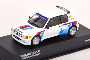 �\���h 1/43 �v�W���[ 205 GTI with Dimma �{�f�B�L�b�g �z���C�g/�u���[/���b�hSolido 1:43 Peugeot 205 GTI with Dimma Bodykit white blue red