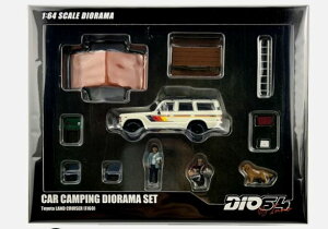 INNO64 1/64 J[LvWI} 1987 g^ hN[U[tBMAtINNO64 1:64 Car Camping Diorama w/ 1987 Toyota Land Cruiser & Figures