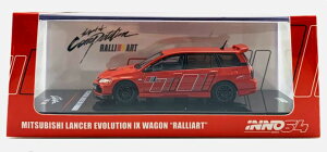 INNO64 1/64 �O�H �����T�[�G�{�����[�V���� 9 �����S�� �����[�A�[�g ���b�hINNO64 1:64 Mitsubishi Lancer Evolution IX Wangon Ralliart Red