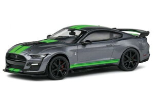 \h 1/18 tH[h }X^O GT500 2020 J[{O[^bN/lIO[Solido 1:18 Ford Mustang GT500 year 2020 carbon grey metallic / neon green