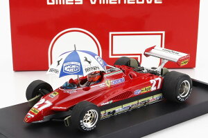 Brumm 1/43 tF[ F1 126C2 #27 uWGP 1982 GILLES VILLENEUVEhCo[tBMAPtBrumm 1:43 Ferrari F1 126C2 N 27 BRAZILIAN GP 1982 GILLES VILLENEUVE WITH DRIVER FIGURE AND UMBRELLA