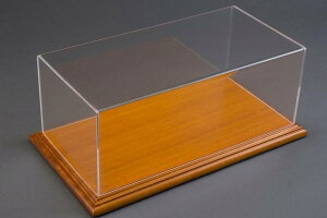 ~jJ[p fBXvCP[X 1/24 vX`bNfBXvCP[X Ebh}zKj[x[X 23cm × 12cm × 8.5cm ( 8.0cm) VETRINA PLASTIC DISPLAY WOOD MAHOGANY BASE 23cm × 12cm × 8.5cm (altezza interna cm