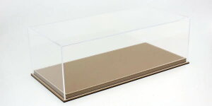 ~jJ[p fBXvCP[X 1/12 vX`bNfBXvCP[X U[x[X uE 51cm ×24cm × 19cm ( 15.3cm) VETRINA PLASTIC DISPLAY LEATHER BASE BROWN 51cm ×24cm × 19cm (altezza interna cm 15.3