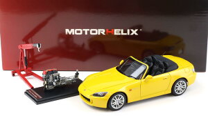 [^[wbNX 1/18 z_ S2000 AP2 CfBCG[p[ GW _CLXgt JMotorhelix 1:18 Honda S2000 AP2 Indy yellow pearl+engine Diecast