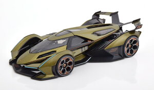 }CXg 1/18 {M[j { V12 rW Oc[X 2020 }bgO[/ubN JMaisto 1:18 Lamborghini Lambo V12 Vision Gran Turismo 2020 matt-green/black