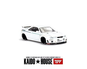MINI GT Kaido House 1/64 Y XJCC GT R/R33 Greddy GR33 V1 1995 zCgMINI GT Kaido House 1:64 Nissan Skyline GT R/R33 Greddy GR33 V1 1995 white