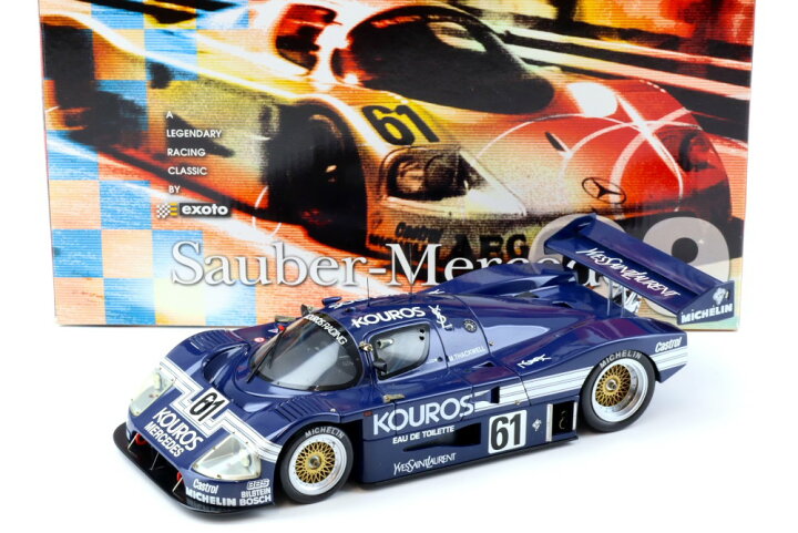 楽天市場】エグゾト 1/18 ザウバーメルセデス C9 クーロス 1987 スパ 