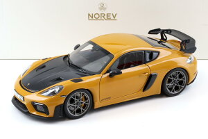 mu 1:18 |VF PC} GT4 RS @CUbn pbN 2023 on} CG[ JNorev 1:18 Porsche Cayman GT4 RS w Weissach Pack 2023 Bahama Yellow
