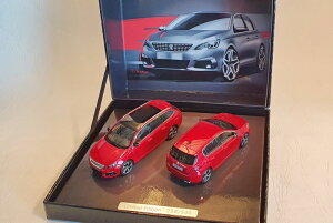 mu 1/43 vW[ 308 Zbg 2017 bh^bNNOREV 1:43 Peugeot 308 set 2017 red metallic