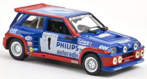 �m���u 1/43 ���m�[ R5 �}�L�V �^�[�{ �t�B���b�v�X �i�C�g�o�[�W���� #1 �����[�c�[���h �t�����X 1985 �W���� ���j���b�e�B/�s�G�[�� �e�B���j�GNorev 1:43 RENAULT R5 MAXI TURBO PHILIPS night version N1 RALLY 