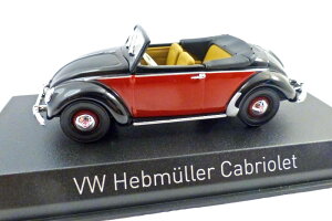 mu 1/43 tHNX[Q wu~[[ JuI 1949 bh/ubNNorev 1:43 VW Hebmuller Cabriolet 1949 red/black
